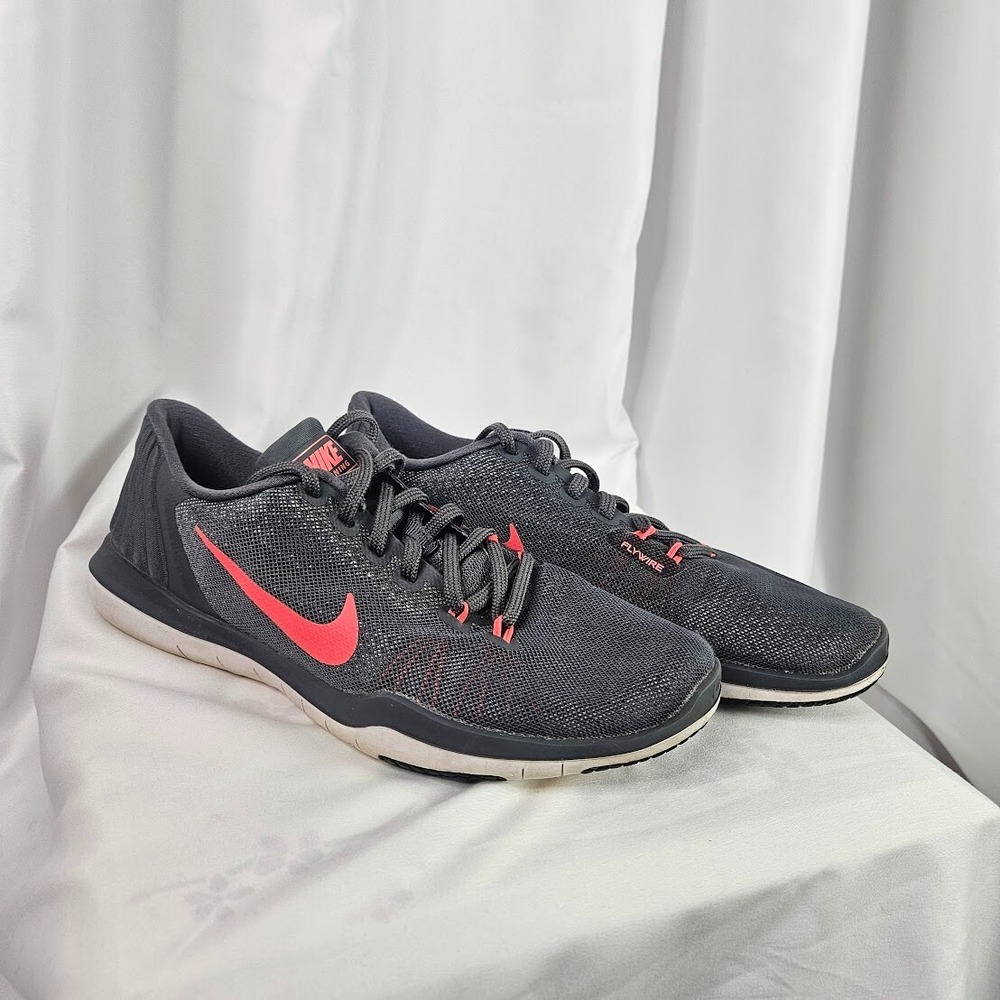 Nike Flex Supreme TR 5 CrossFit Training Shoes Gray/Pink‎ 852467-003 Women's 9